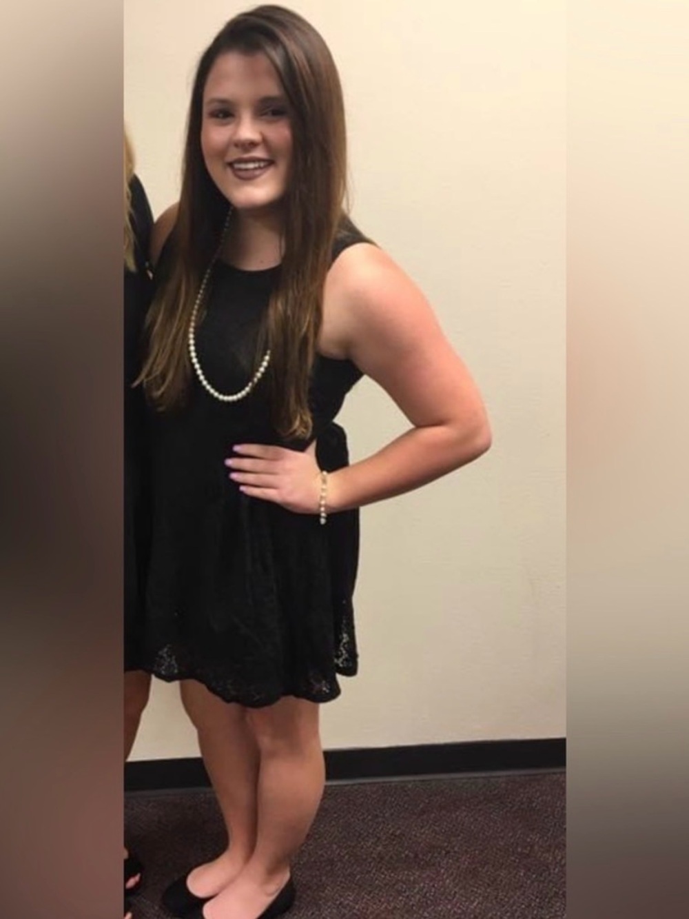 Ya Los Angeles Black Sleeveless Lace Dress
